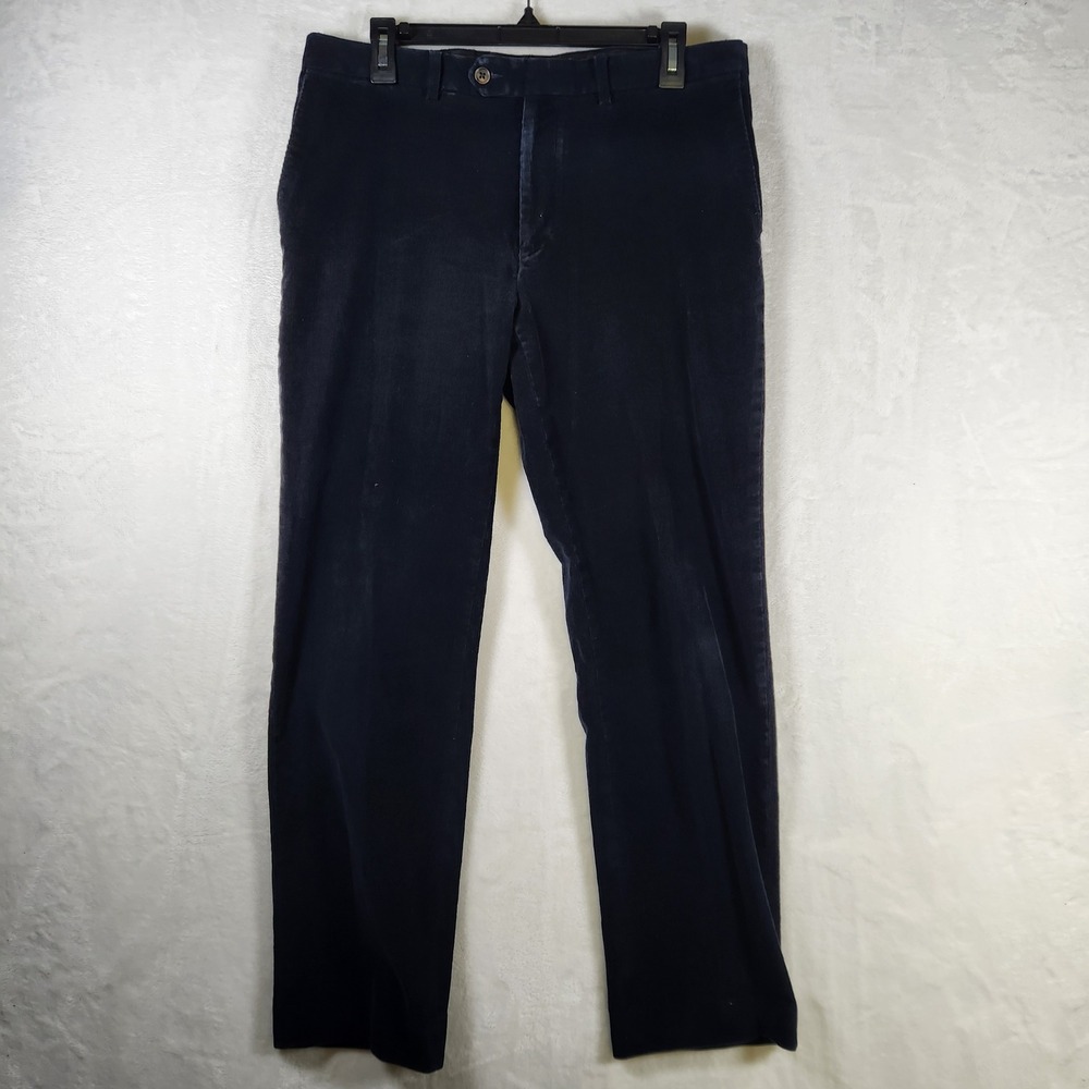 Lauren Ralph Lauren Mens Corduroy Pants Navy Blue Size 34x30